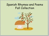 Spanish Rhymes for Fall PPT and Cards Combo