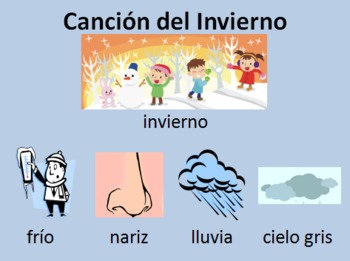 Preview of Spanish Rhymes/Poems Winter Edition