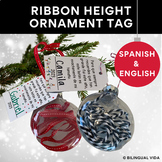 Spanish Ribbon Height Ornament Poem Tag, Height Ribbon Orn