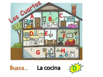 Spanish Rooms In The House Powerpoint Activities