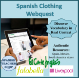 Spanish Ropa Webquest (Editable)