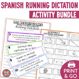 Spanish Running Dictation Activity Bundle