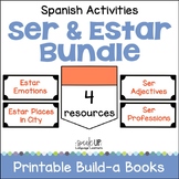 Spanish SER & ESTAR Readers & Activity Printable Sets Bund