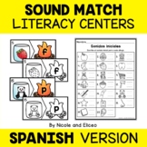 Spanish Sound Match Literacy Centers