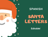 Spanish Santa Letters-Fill in & Editable!