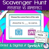 Spanish Scavenger Hunt - Preterite vs Imperfect pretérito 