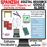 Spanish School Supplies Activity EN LA CLASE on Google Slides™️