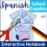 Spanish School Supplies Interactive Notebook Activity