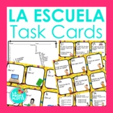 Spanish School Vocabulary Task Cards | Spanish Review Activity