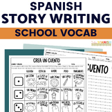 Spanish School Vocabulary Writing Activity Roll a Story En