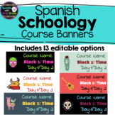 Spanish Schoology Course Banners