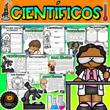 Preview of Spanish: Scientists (Científicos)
