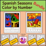 Spanish Seasons Color by Number to 20 - Seasonal Bundle Co