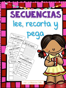 Preview of Spanish Secuencias/ Lectura y escritura - Sequencing Reading and writing