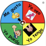 Spanish Sentence Starter Spinner and Vocabulary For Writin