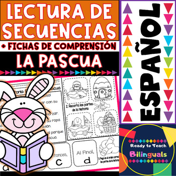 Preview of Spanish Sequence Reading - Easter - (10 Stories and 10 Comprehension Sheets)