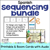 Spanish Sequencing Listening Comprehension Bundle Print & 