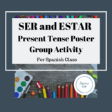 Spanish Ser and Estar Poster Group Activity Practice
