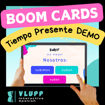 Preview of Spanish  DEMO - Digital Task Cards with Boom Cards