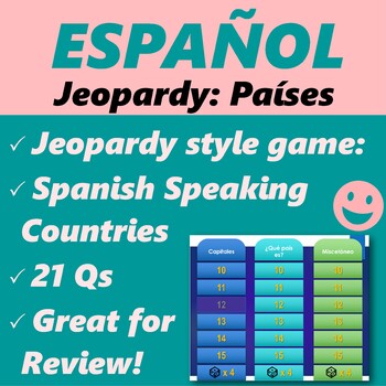 FREE Spanish Distance Learning Categories Game. Juego Gratis en español.