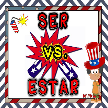 Preview of Spanish Ser vs. Estar Grammar Notes and Practice Powerpoint BUNDLE