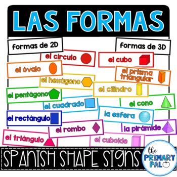 Preview of Spanish Shape Signs