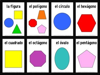 Geometric shapes in Spanish