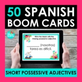 Spanish Short Possessive Adjectives Boom Cards | Digital T