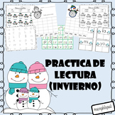 Spanish Sight Word, Syllable and Reading activities (Winter)