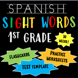Spanish Sight Words - 1st grade - Flashcards and Practice 