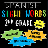 Spanish Sight Words - 2nd grade - Flashcards and Practice 