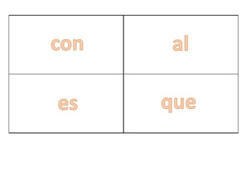 Preview of Spanish Sight Words