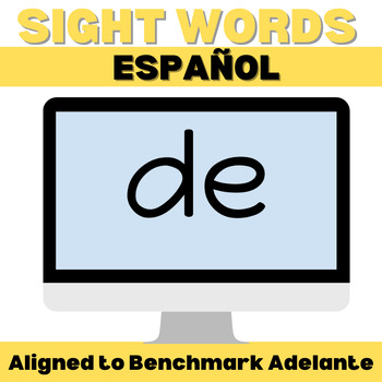 Preview of Spanish Sight Words - Benchmark Adelante Aligned Words