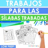 Spanish Syllable Activities - Trabajos para las sílabas trabadas