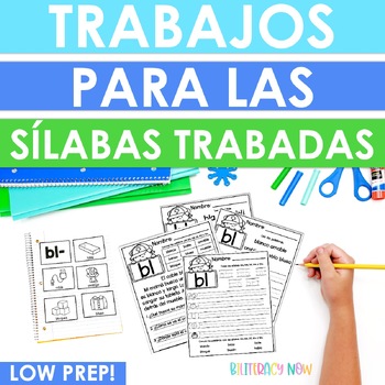 Preview of Spanish Syllable Activities - Trabajos para las sílabas trabadas