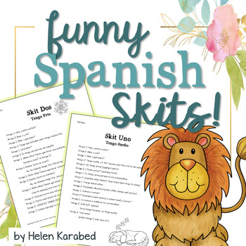 Preview of Spanish Readers' Theater-Style Funny Skits