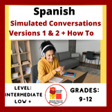 Spanish Simulated Conversations Bundle Versions 1 & 2 & Ho