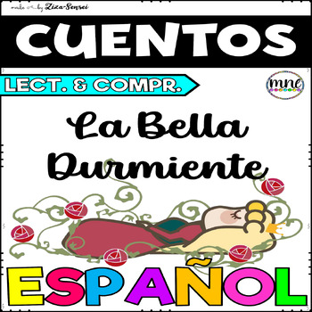 Preview of Spanish Sleeping Beauty Fairytale Reading Comprehension Unidad De Estudio