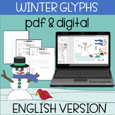 Spanish Snowman Glyph, Reading Comprehension, ENGLISH VERSION