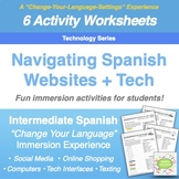 Spanish Website Translation Activity Worksheets: Shopping,
