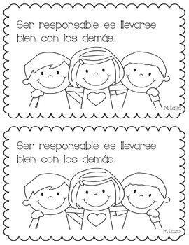Preview of Spanish Social Studies mini books