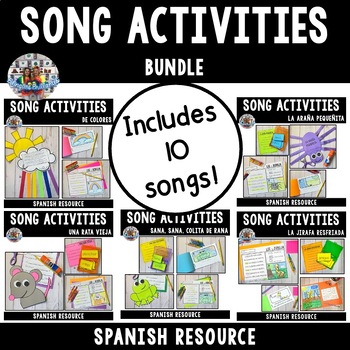 Preview of Spanish Song Activities BUNDLE