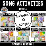 Spanish Song Activities BUNDLE