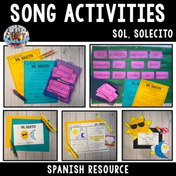 Preview of Spanish Song Activities - Sol, solecito