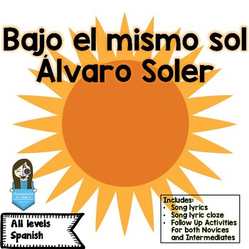 Preview of Spanish Song of the Week: El mismo sol Álvaro Soler