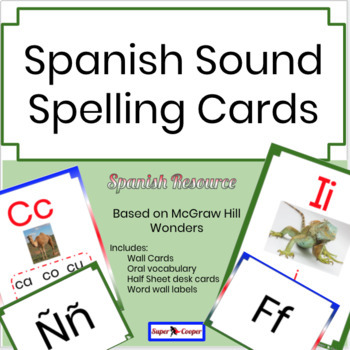 Preview of Spanish Sound Spelling Cards