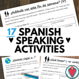 Spanish Speaking Activities Bundle 2 - Verbs - Beginning S