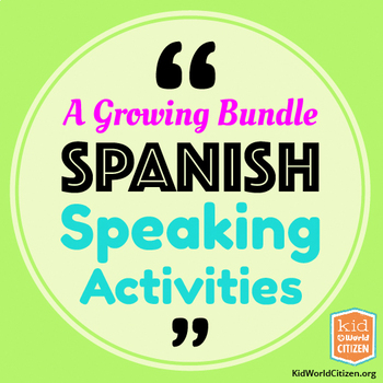 Spanish Speaking Activities for Communication Practice ~ A Growing Bundle