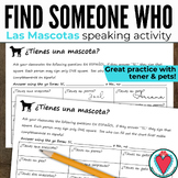 Spanish Speaking Activity - Find Someone Who Game - Pets &