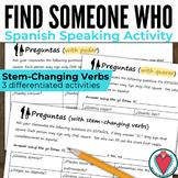Spanish Speaking Activity - Grammar - Stem Changing Verbs 